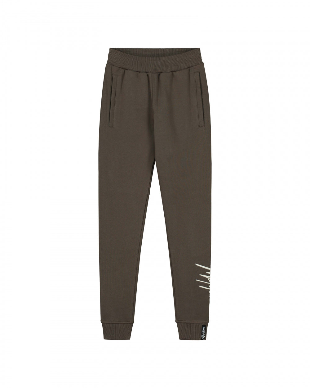 Malelions Junior Split Essentials Trackpants | Brown/Beige