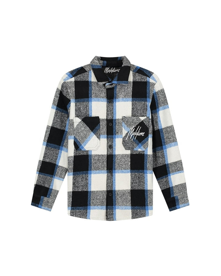 MJ1-AW24-13_778_Malelions_Junior_Signature_Damaged_Flannel_Black_Cobalt_Front.jpg