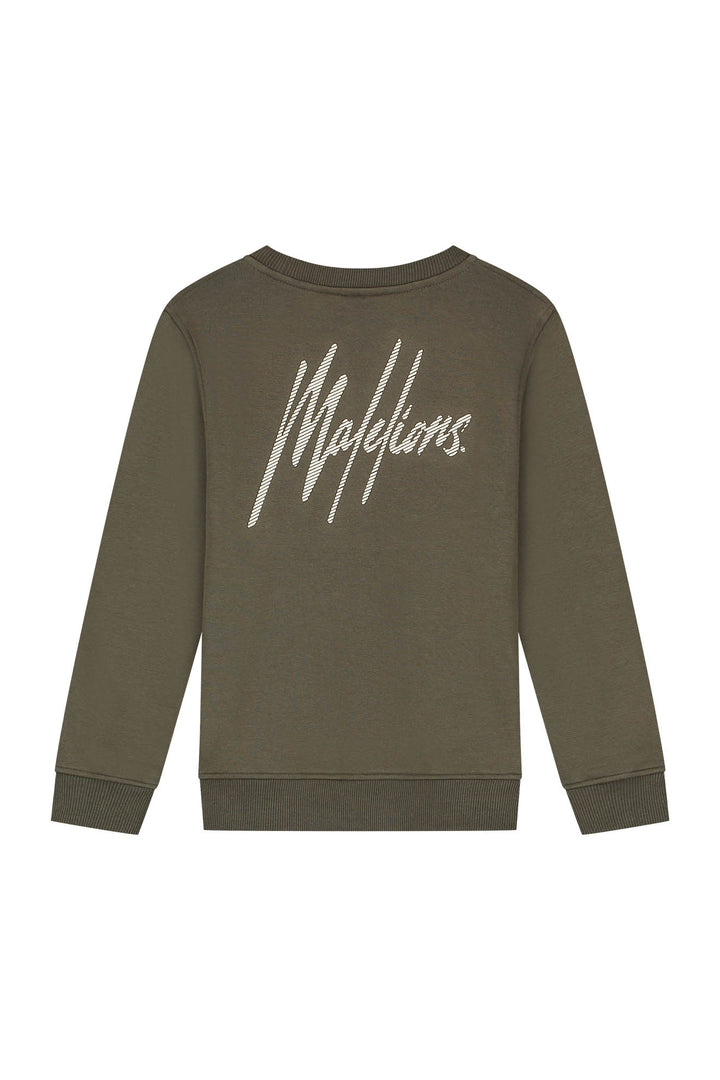 MJ1-AW25-05_698_Malelions_Junior_Striped_Signature_Sweater_Moss_Green_Beige_Back.jpg