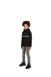 Malelions Junior Tube Hoodie | Schwarz/Anthrazit