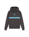  Malelions Junior Tube Hoodie | Graphite/Bright Blue