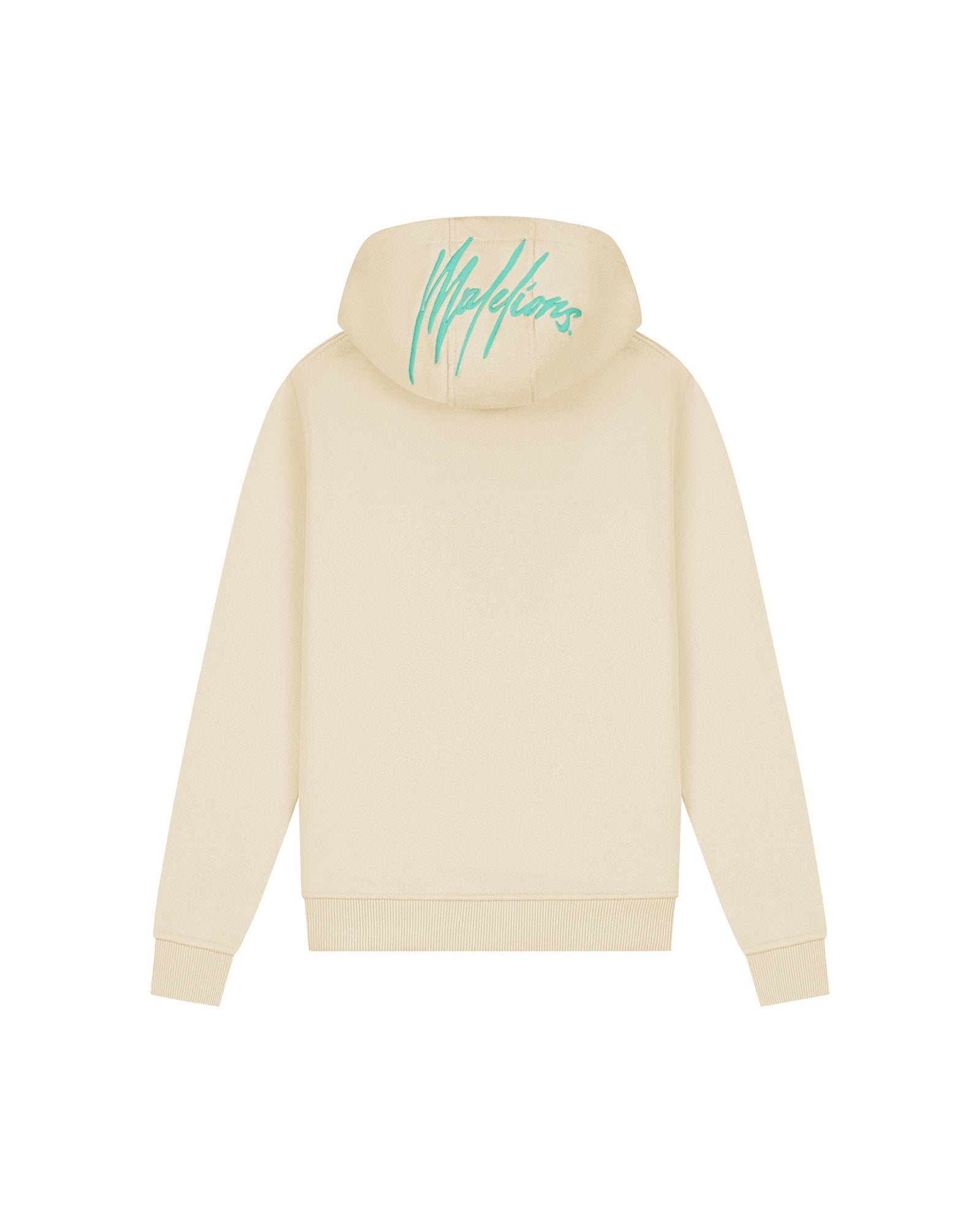 Malelions Junior Tube Hoodie | Beige/Turquoise
