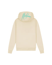 Malelions Junior Tube Hoodie | Beige/Turquoise