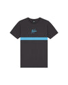  Malelions Junior Tube T-Shirt | Graphite/Bright Blue