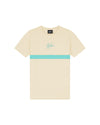  Malelions Junior Tube T-Shirt | Beige/Turquoise