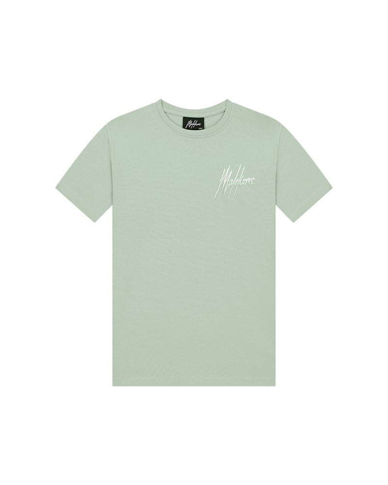  Malelions Junior Split T-Shirt | Aqua Grey/Mint