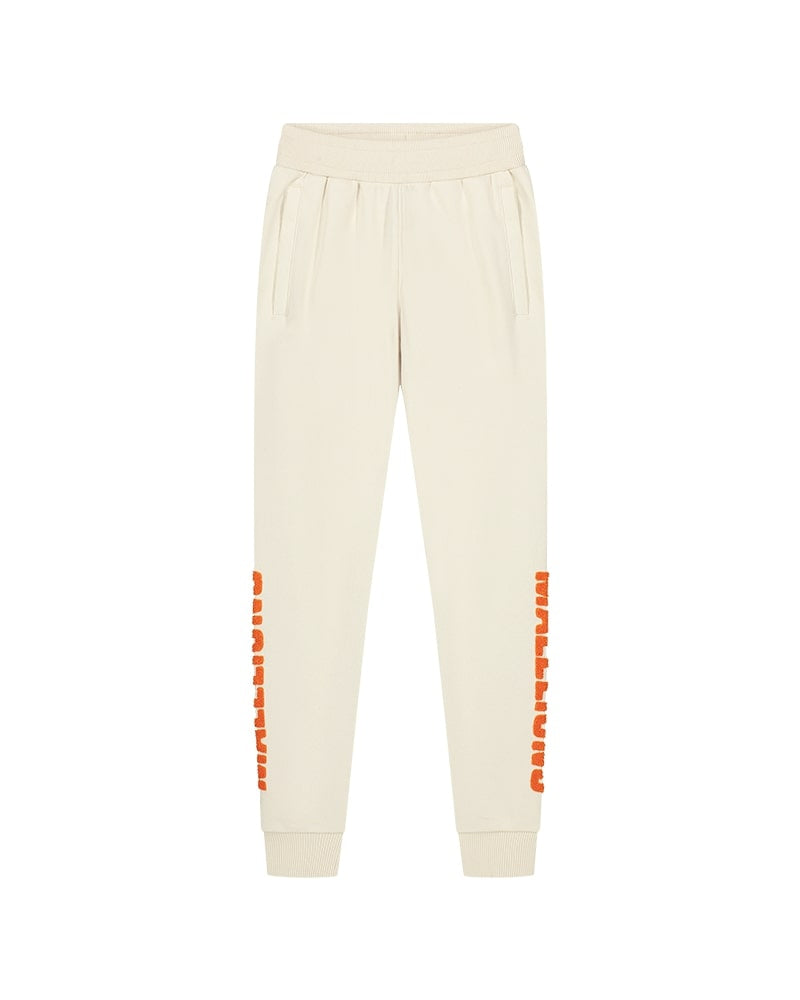  Malelions Junior Lective Sweatpants | Beige/Orange