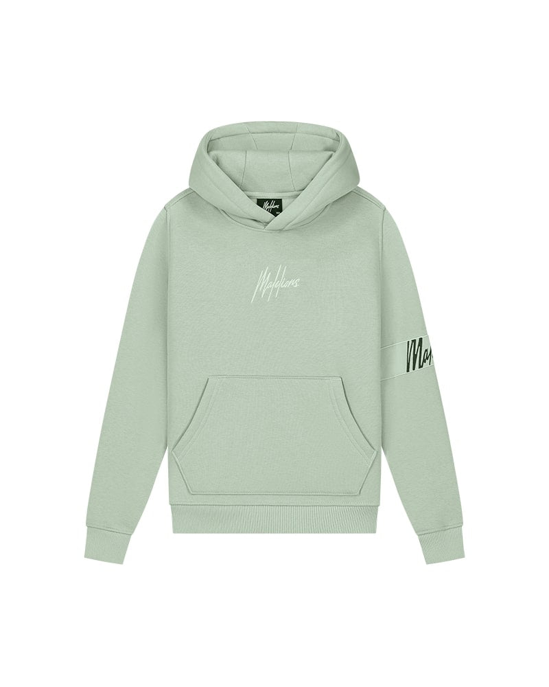  Malelions Junior Captain Hoodie 2.0 | Aqua Grey/Mint