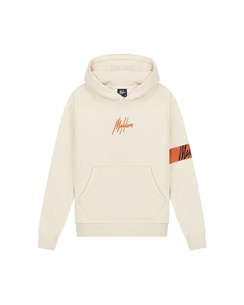  Malelions Junior Captain Hoodie 2.0 | Beige/Orange