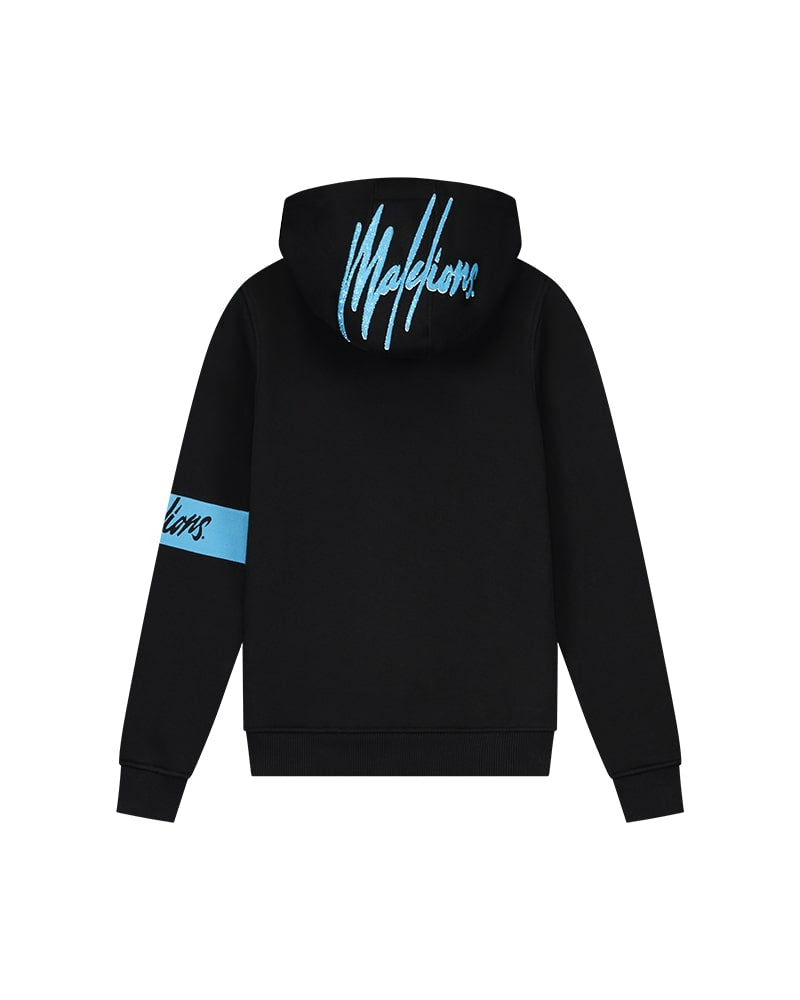 Malelions Junior Captain Hoodie 2.0 | Black/Blue