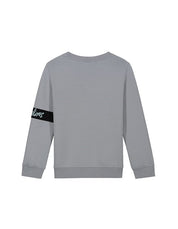 Malelions Junior Captain Sweater 2.0 | Grey/Light Blue