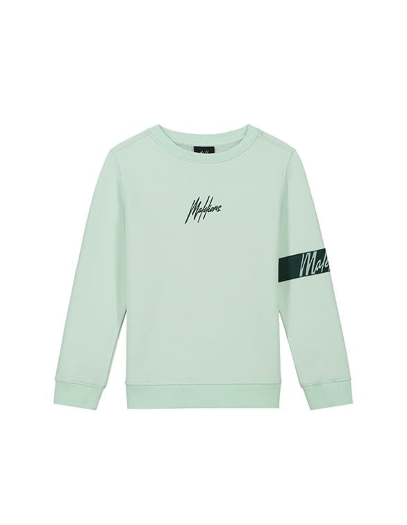  Malelions Junior Captain Sweater 2.0 | Mint/Dark Green