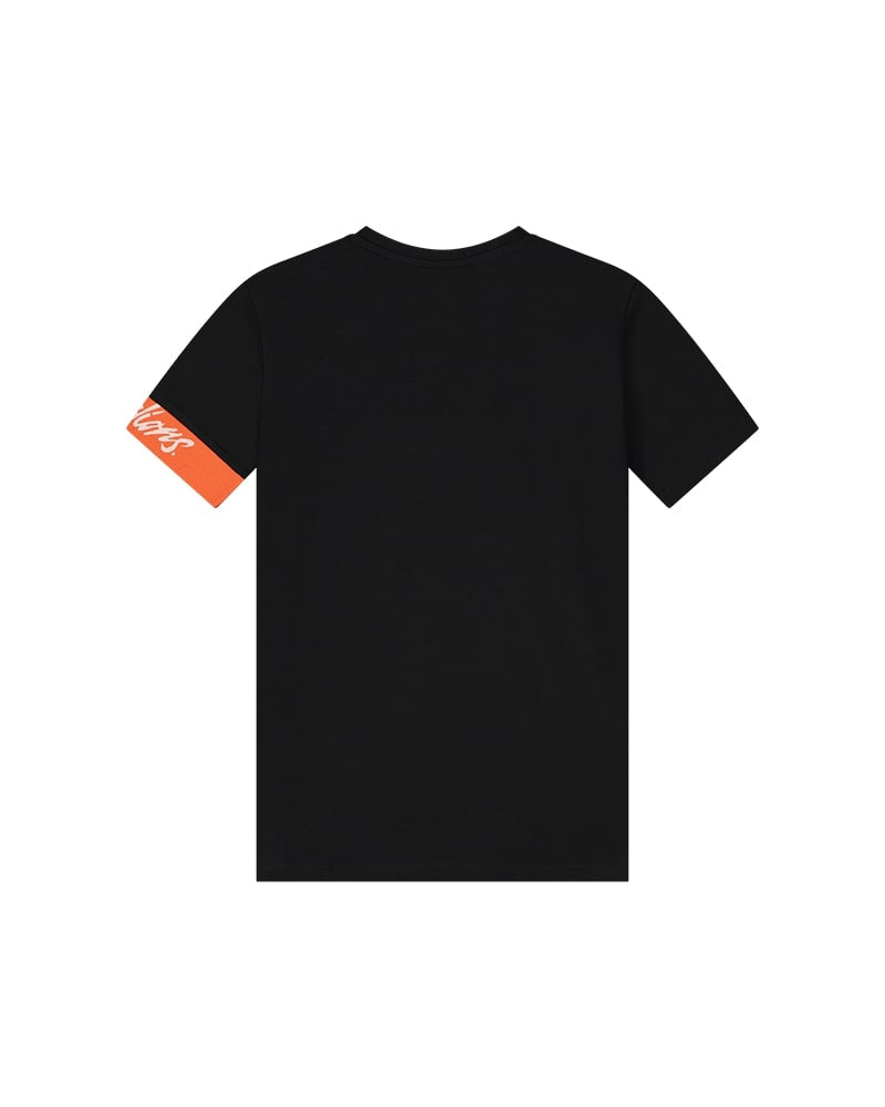 Malelions Junior Captain T-Shirt 2.0 | Black/Orange