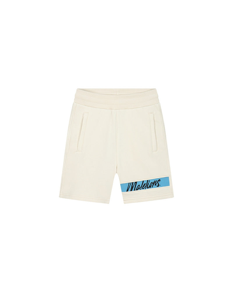  Malelions Junior Captain Shorts 2.0 | Beige/Blue