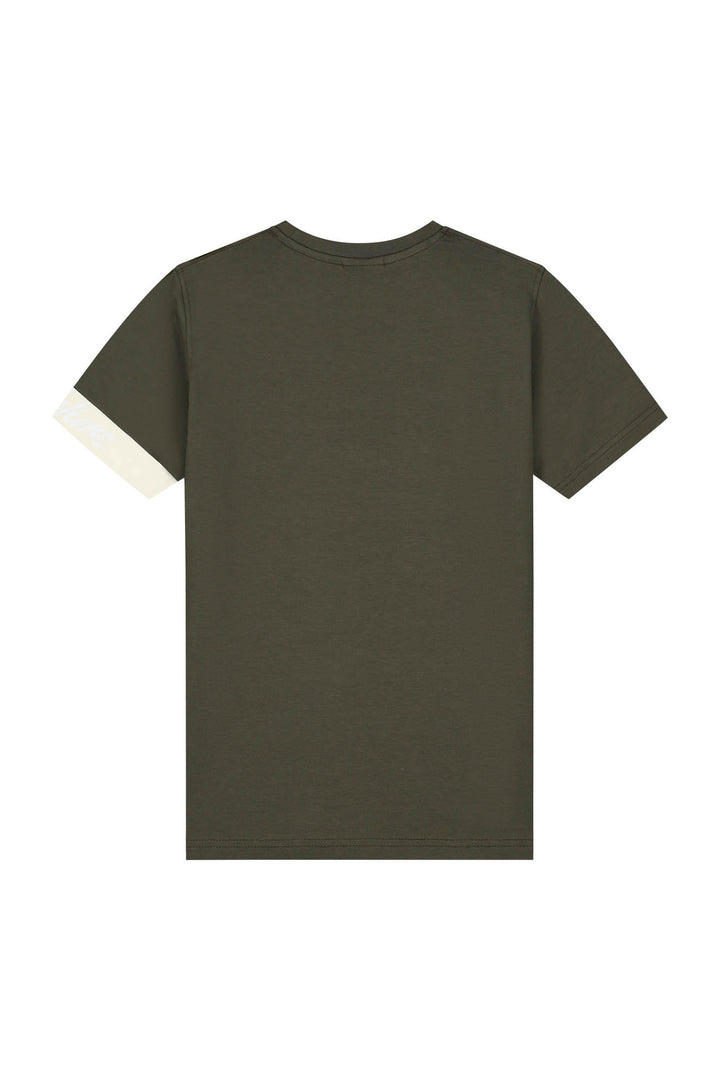 MJ1_AW25_11_698_Malelions_Junior_Captain_T-Shirt_Moss_Green_Beige_Back.jpg