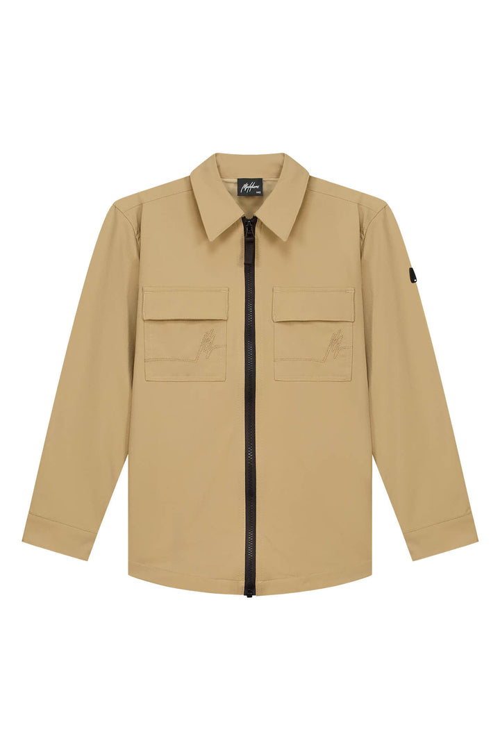 MJ1_AW25_25_746_Malelions_Junior_Ripstop_Zip_Overshirt_Grey_Brown_Front.jpg