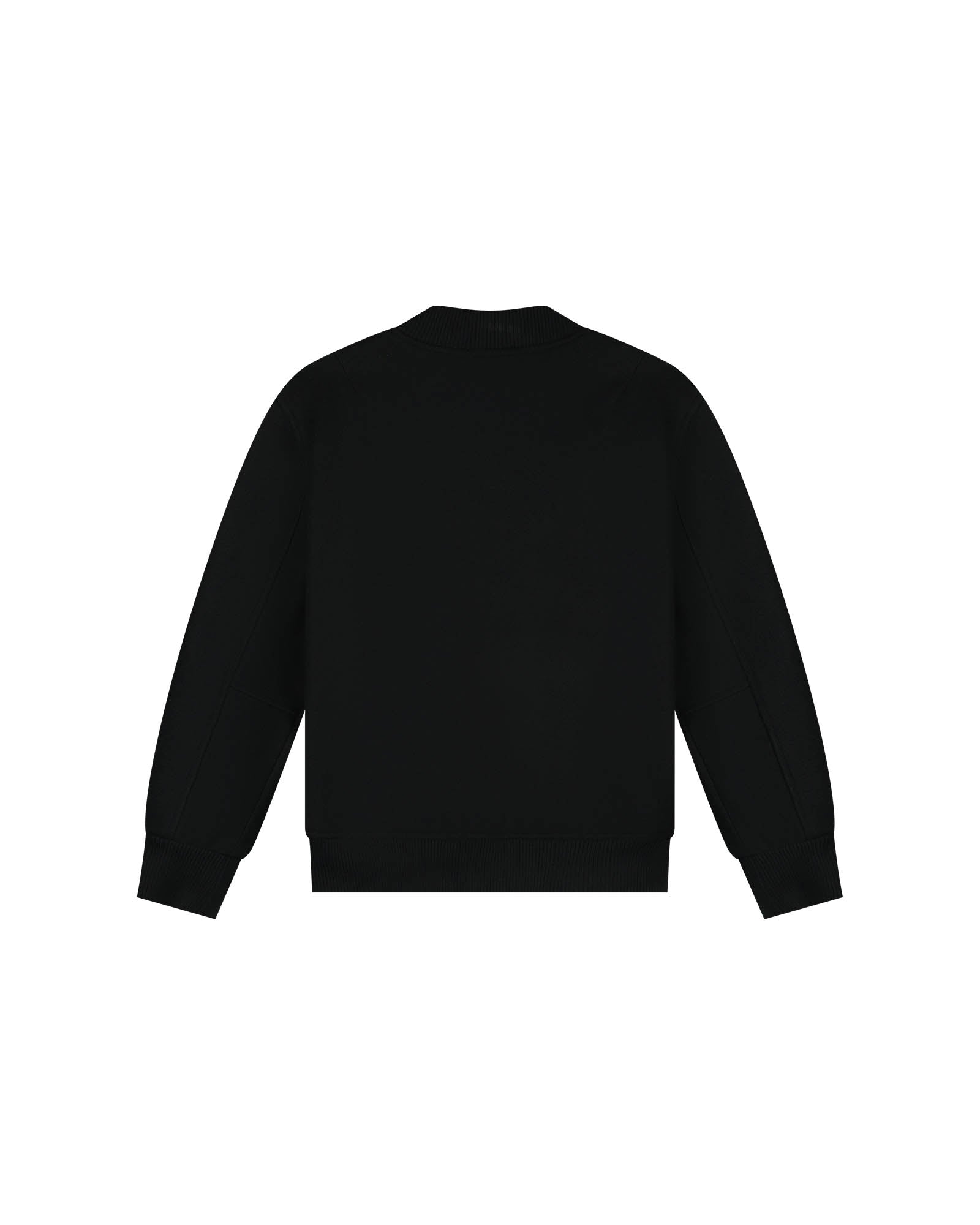 Malelions Junior Clean Varsity Jacket | Black/White