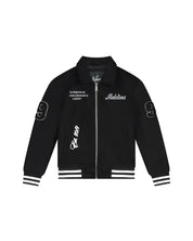 Malelions Junior Famous Varsity Jacket | Black/White