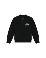 Malelions Junior Clean Varsity Jacket | Black/White