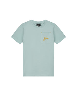 Malelions Junior Counter T-Shirt | Aquagrau/Hellorange