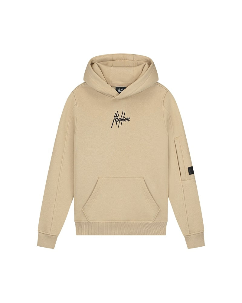  Malelions Junior Cargo Hoodie | Light Brown