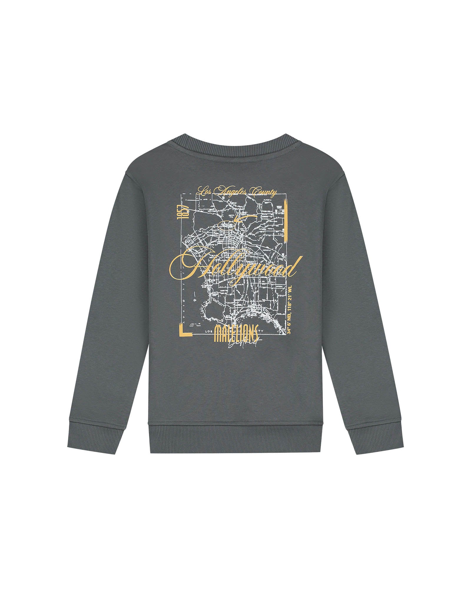 Malelions Junior Hollywood Map Sweater | Anthracite