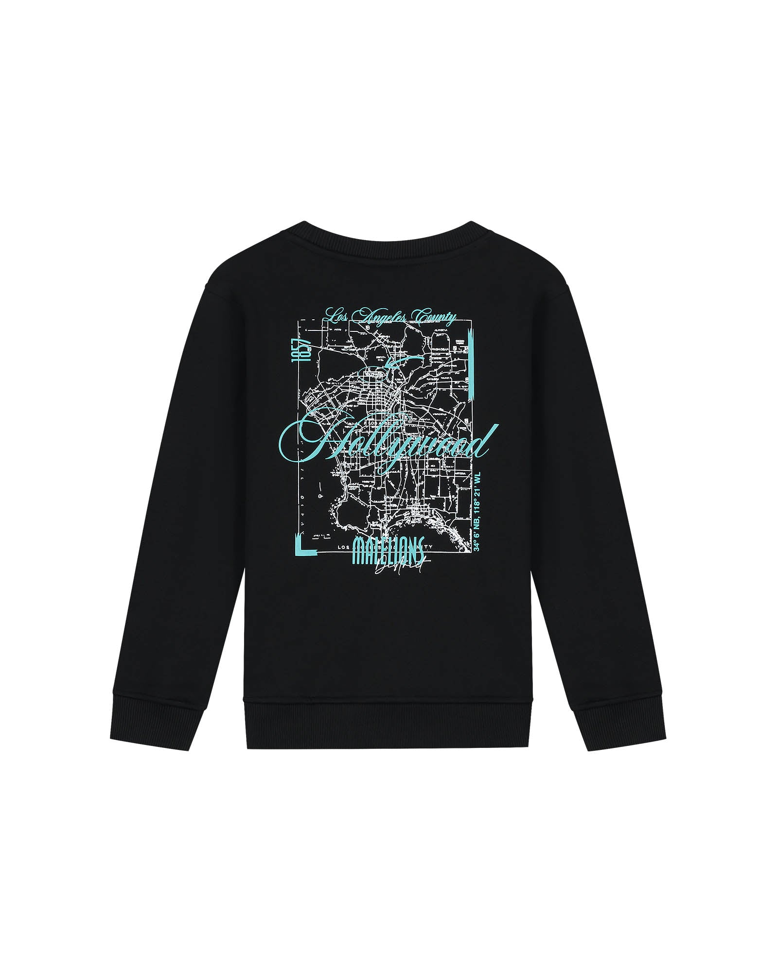 Malelions Junior Hollywood Map Sweater | Black