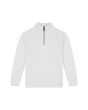 Malelions Junior Turtle Half Zip Sweater | Off-White