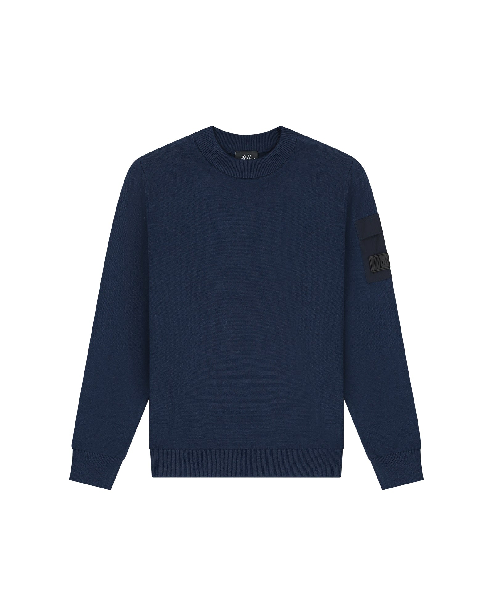 Malelions Junior Knitted Pocket Sweater | Navy