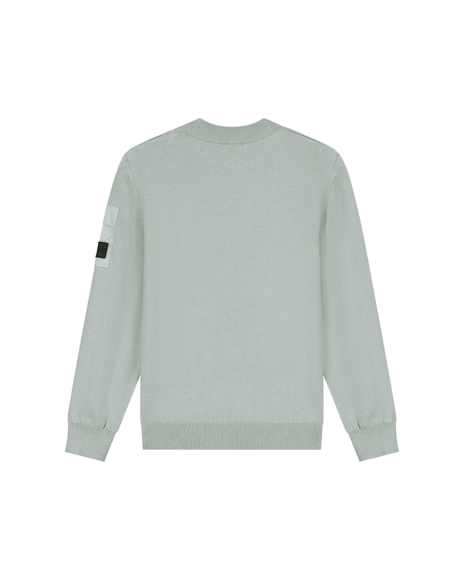 Malelions Junior Knitted Pocket Sweater | Aqua Grey