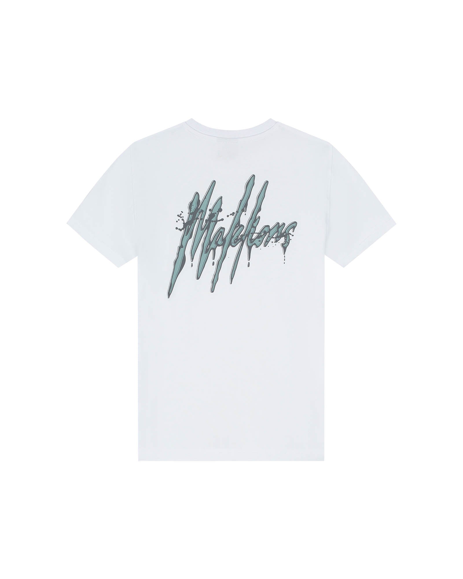 Malelions Junior Signature Drip T-Shirt | White