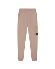 Malelions Junior Nylon-Sweatpants mit Taschen | Graubraun