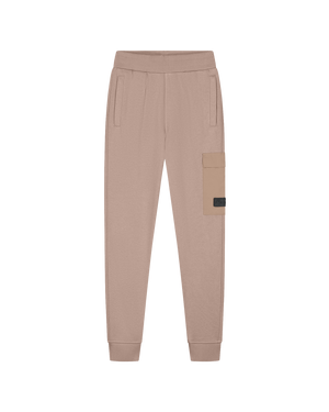 Malelions Junior Nylon-Sweatpants mit Taschen | Graubraun