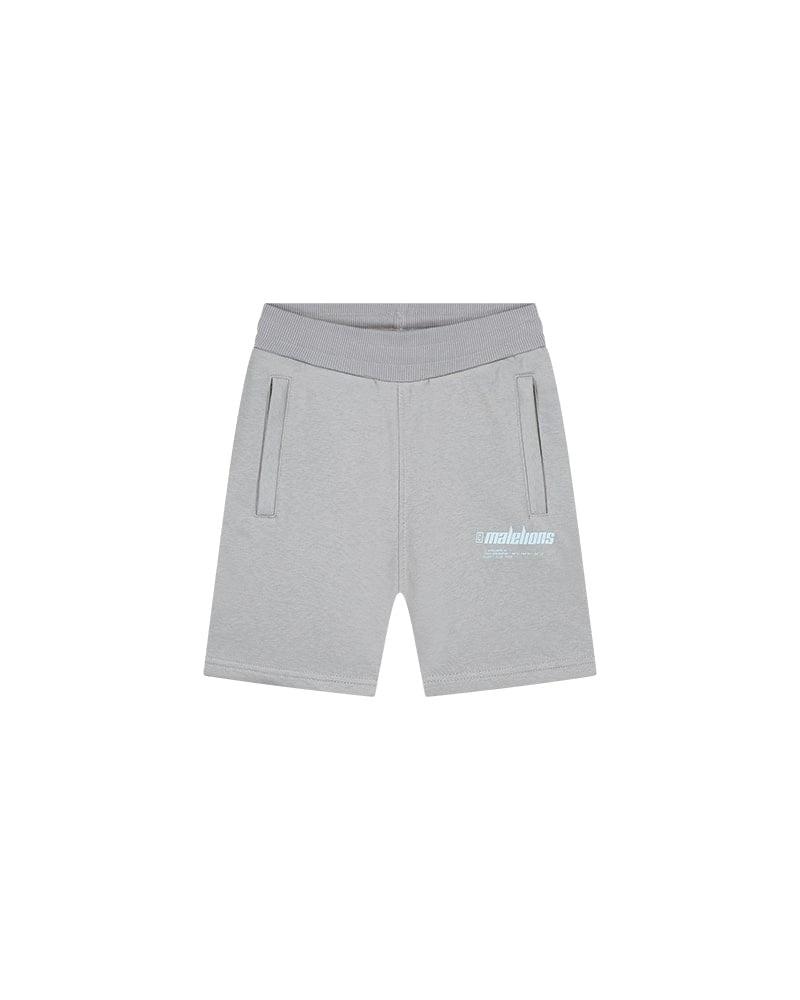  Malelions Junior Worldwide Shorts | Grey/Light Blue