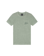 Malelions Junior Signature Frottee-T-Shirt | Agavengrün