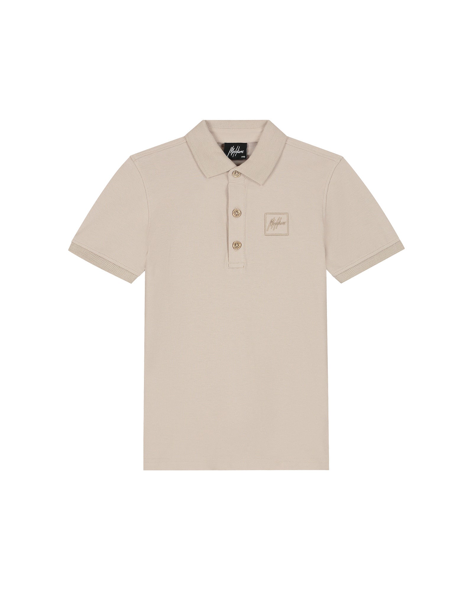 Malelions Junior Patch Polo | Taupe