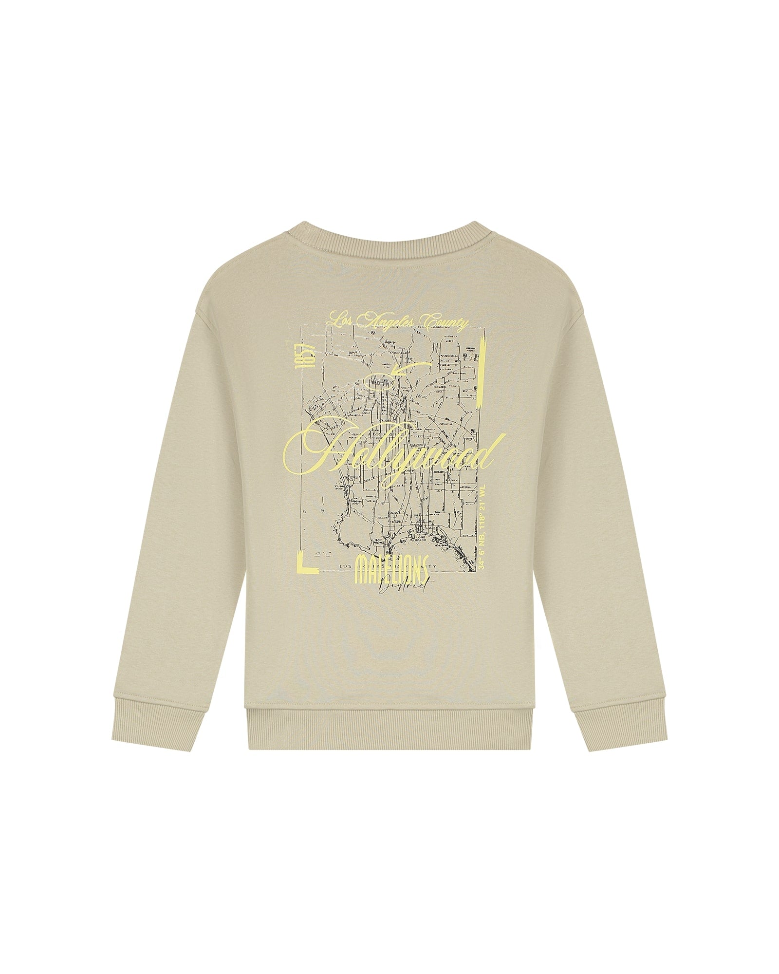 Malelions Junior Hollywood Map Sweater | Beige