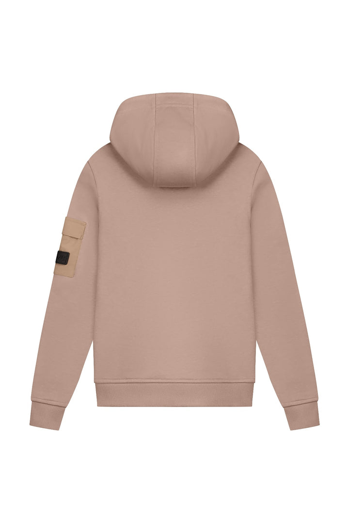 MJ2_AW25_29_746_Malelions_Junior_Nylon_Pocket_Hoodie_Grey_Brown_Back.jpg