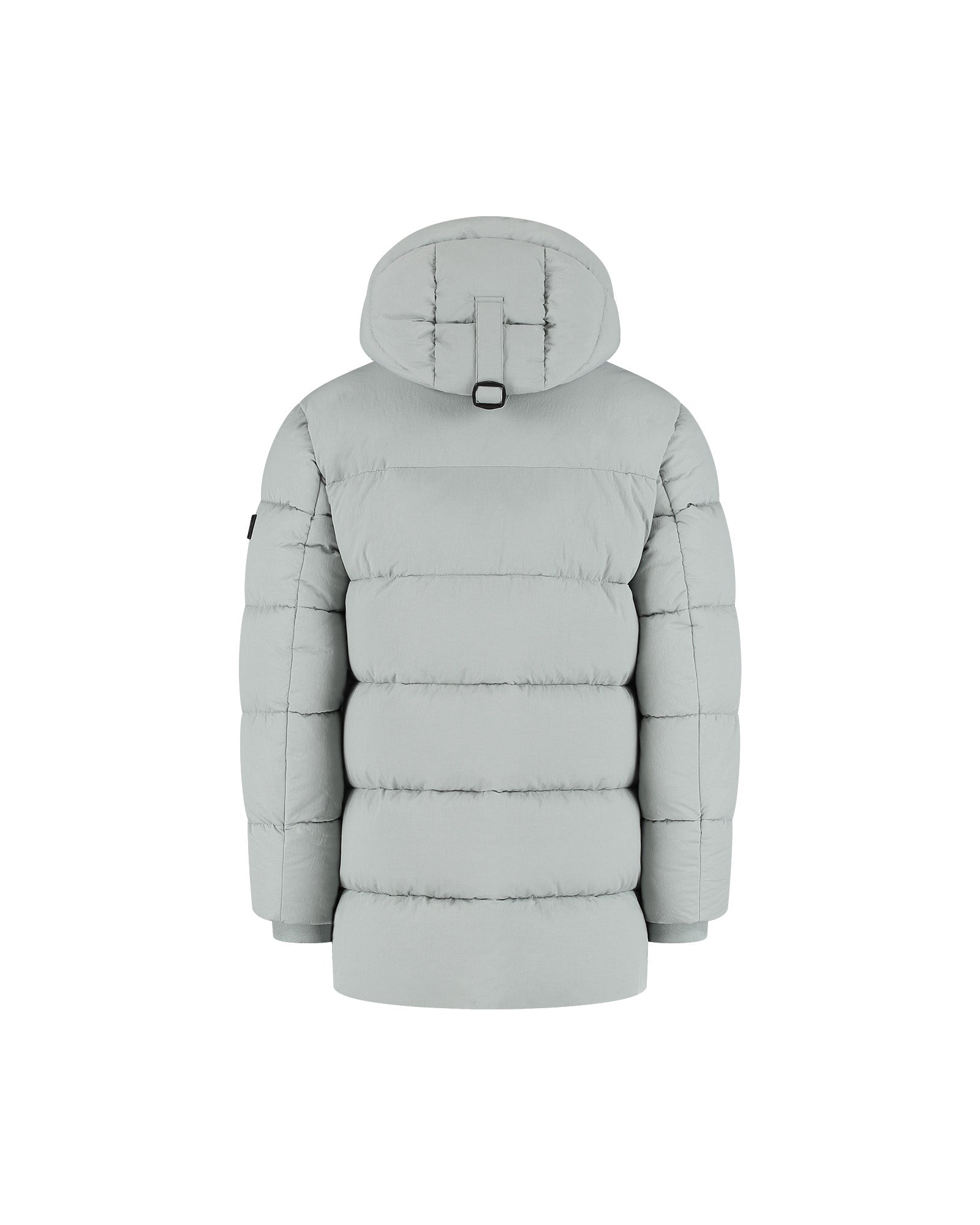 Malelions Junior Mid Length Puffer Jacket | Aqua Grey