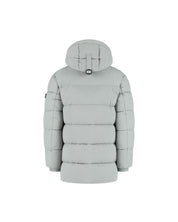 Malelions Junior Mid Length Puffer Jacket | Aqua Grey