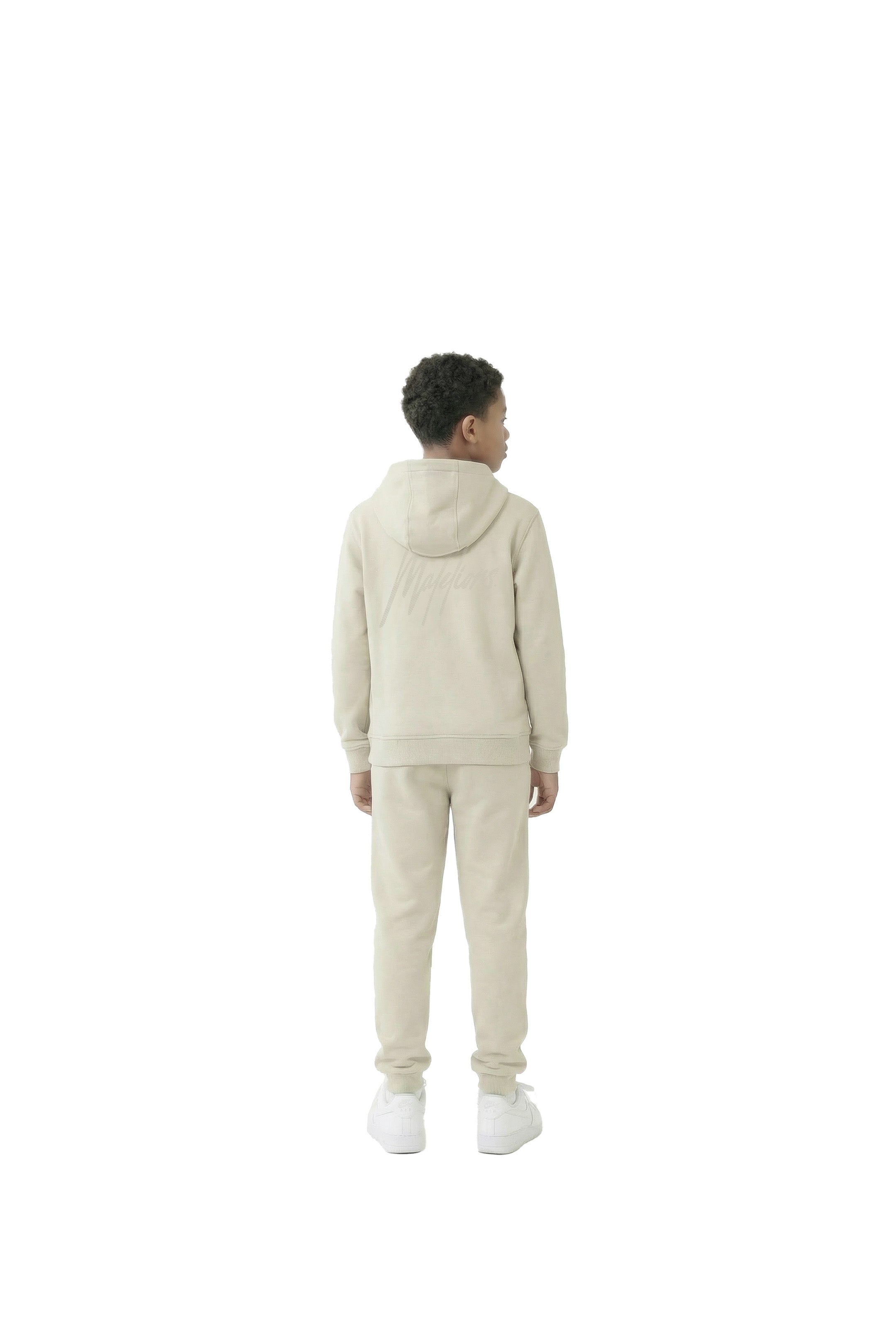Malelions Junior Striped Signature Sweatpants | Beige