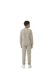 Malelions Junior Striped Signature Sweater | Olive Green