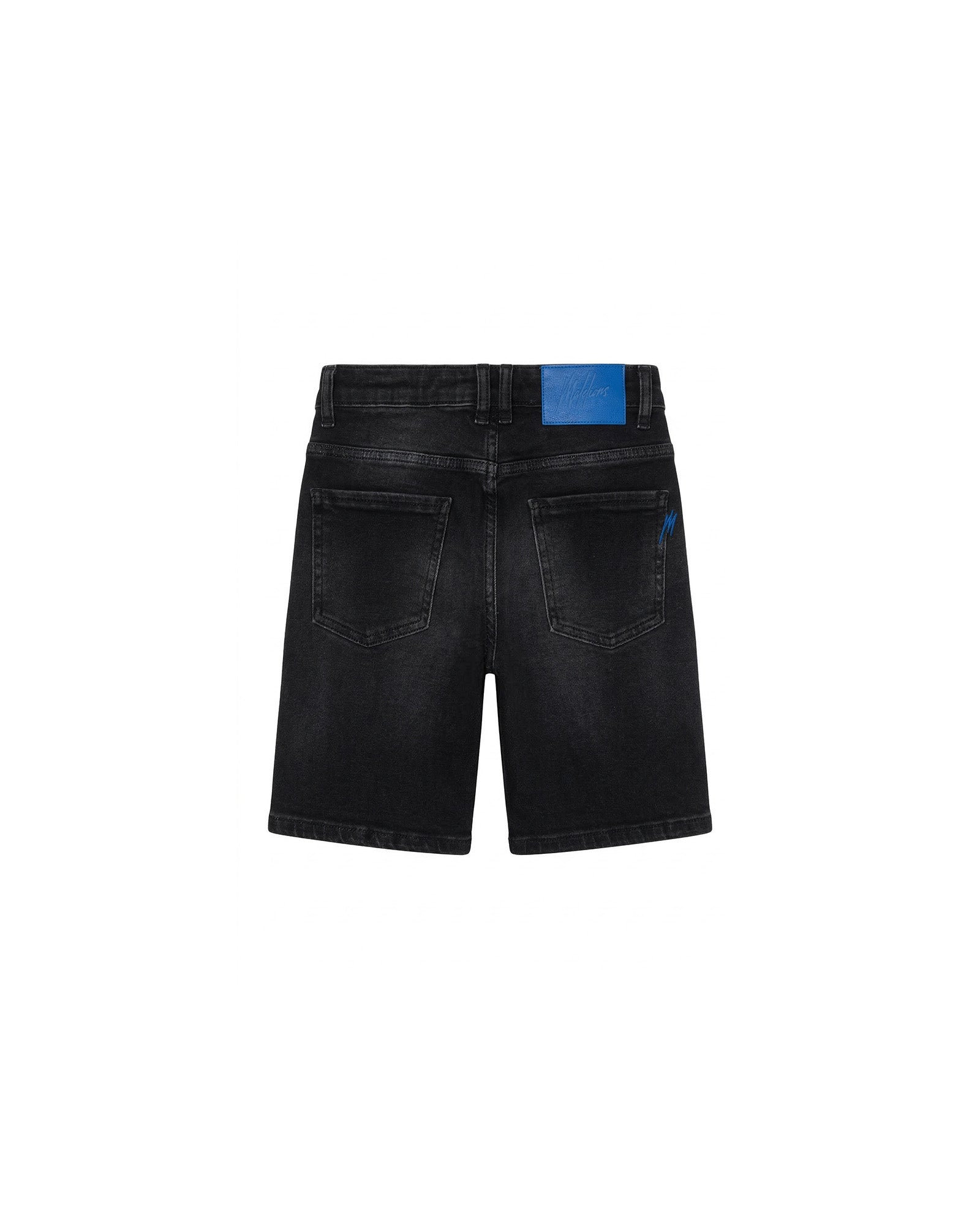 Malelions Junior Regular Washed Denim Shorts | Black Rinse