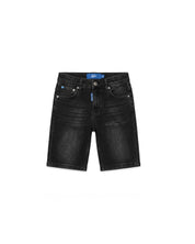 Malelions Junior Regular Washed Denim Shorts | Black Rinse