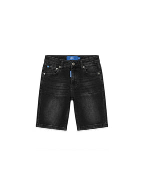 Malelions Junior Regular Washed Denim Shorts | Black Rinse