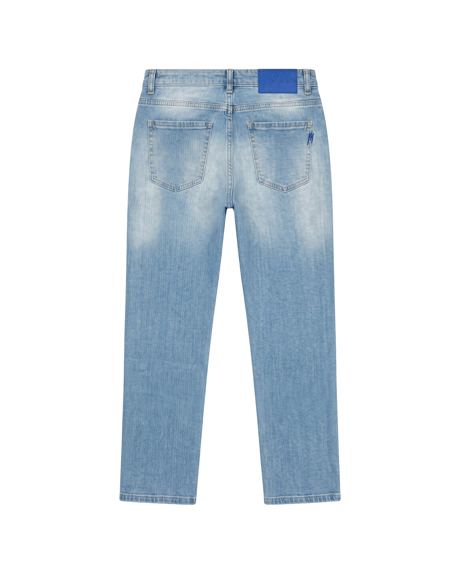 Malelions Junior Straight Washed Jeans | Light Blue