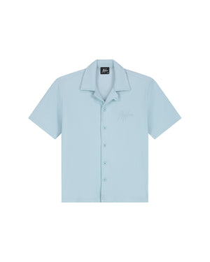 Malelions Junior Horizon Ribbed Shirt | Light Blue