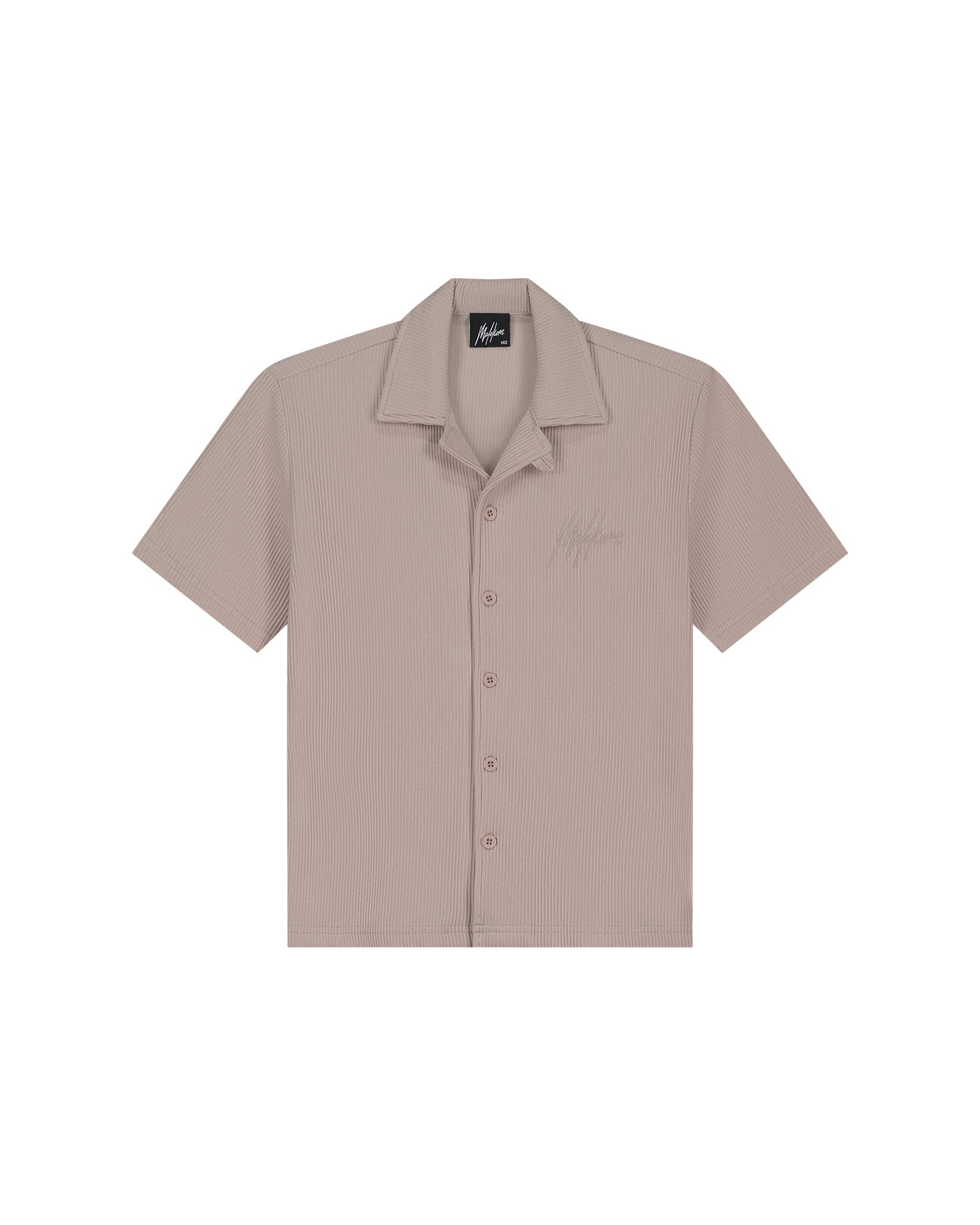 Malelions Junior Horizon Ribbed Shirt | Beige