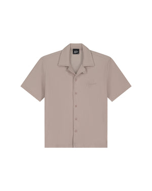 Malelions Junior Horizon Ribbed Shirt | Beige
