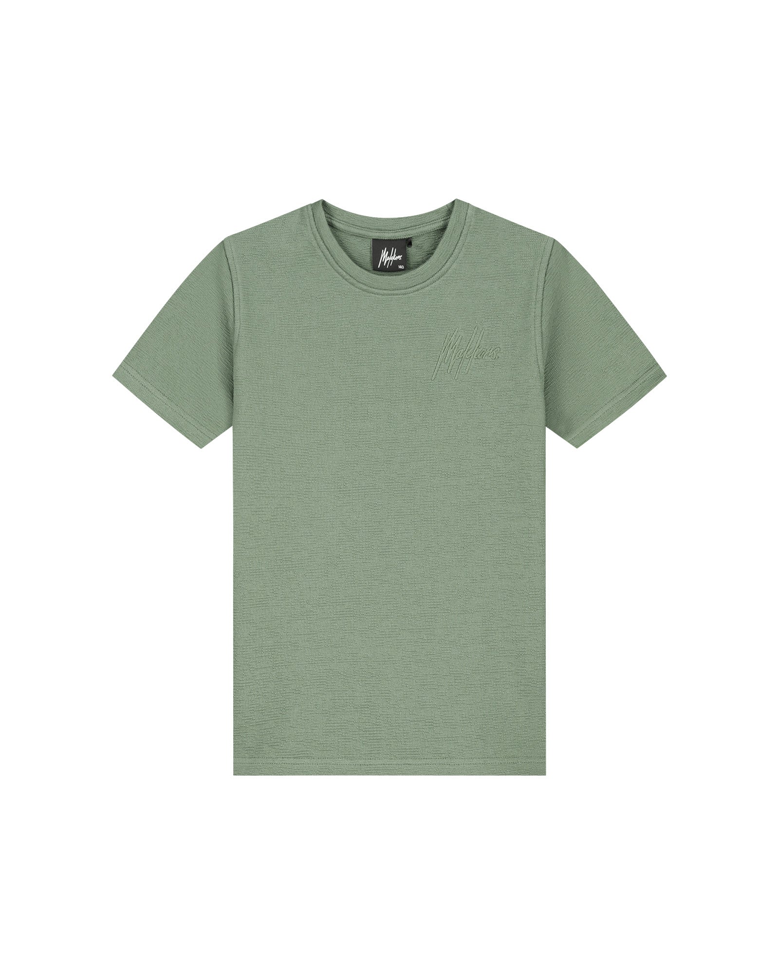 Malelions Junior Slub Structure T-Shirt | Sage Green